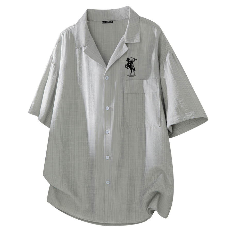 PAUL COSTELLOE Shirts Unisex Cuban Collar Thin