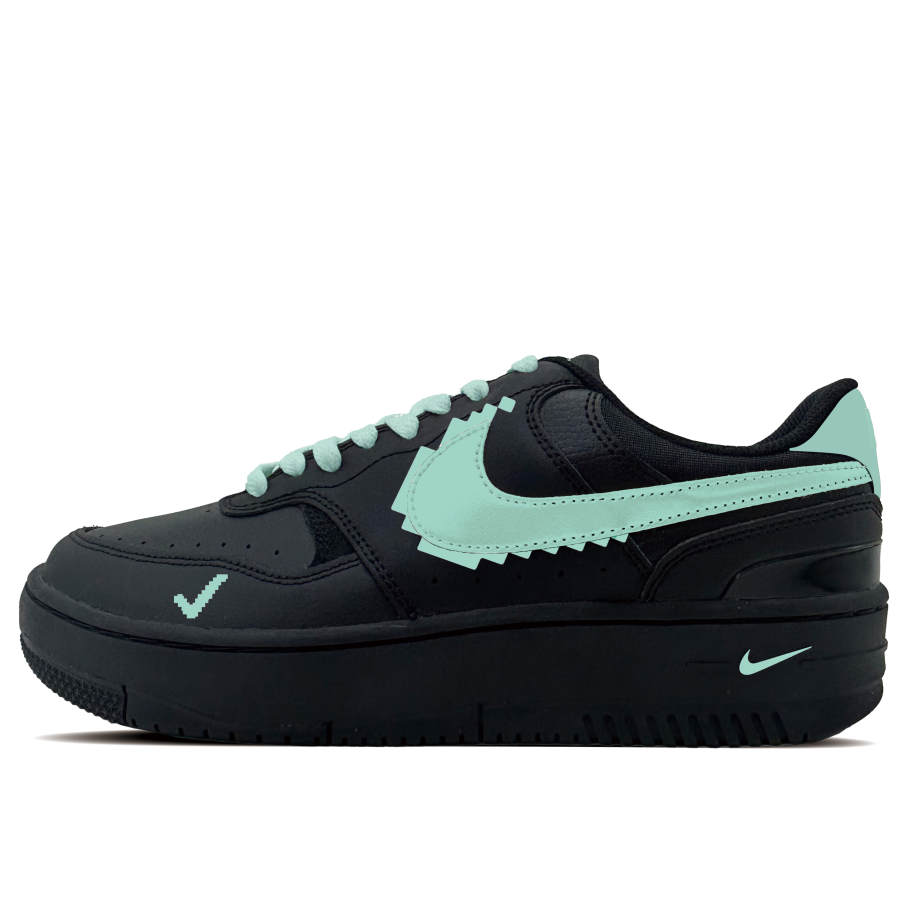 Nike Nike Gamma Force Dew Sequence Synthetic Leather Abrasion Resistant Low top Skateboard Shoes Women's Black