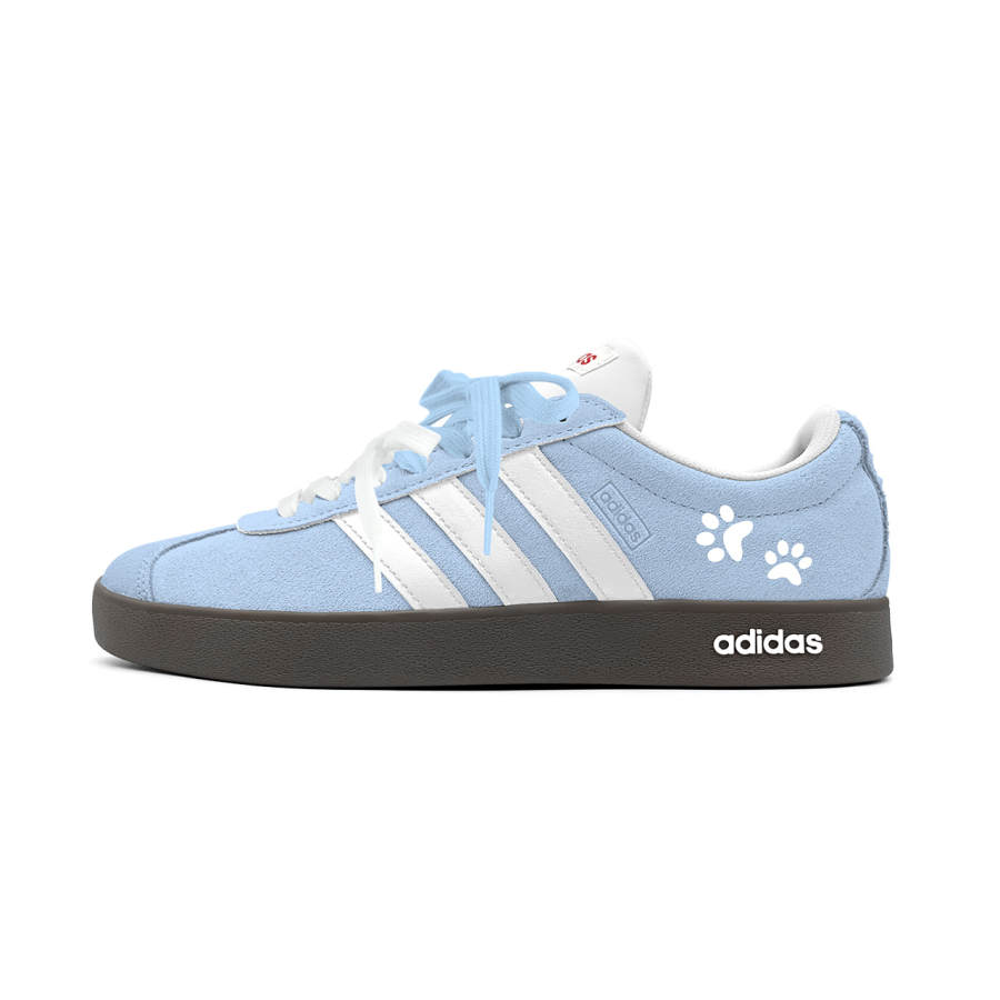 Adidas Adidas Vl Court Classic Low top German Army Trainers Women's Blue White