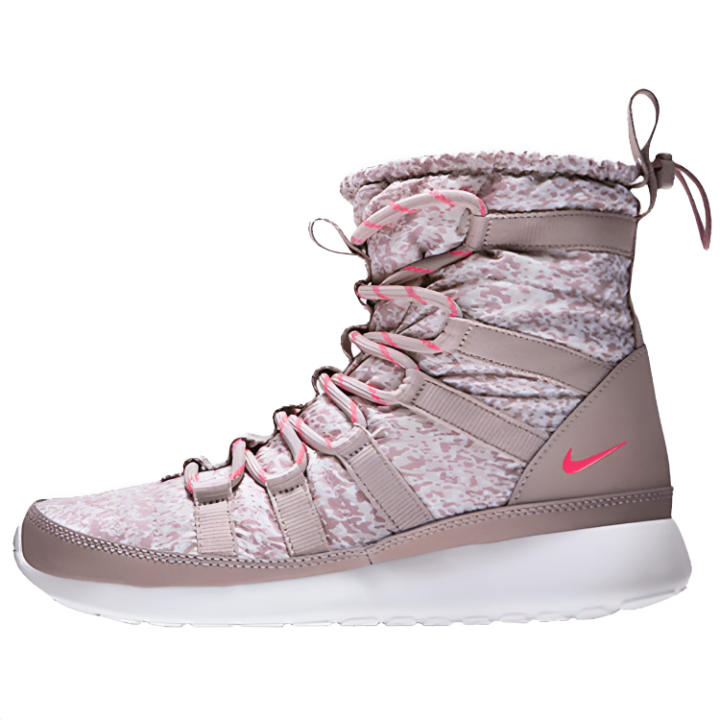 Nike Nike Roshe Run Crew Snow Boots Women's Pink Brown