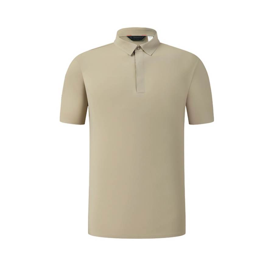 FILA Golf Polo Shirt Men's Light Stone Gray