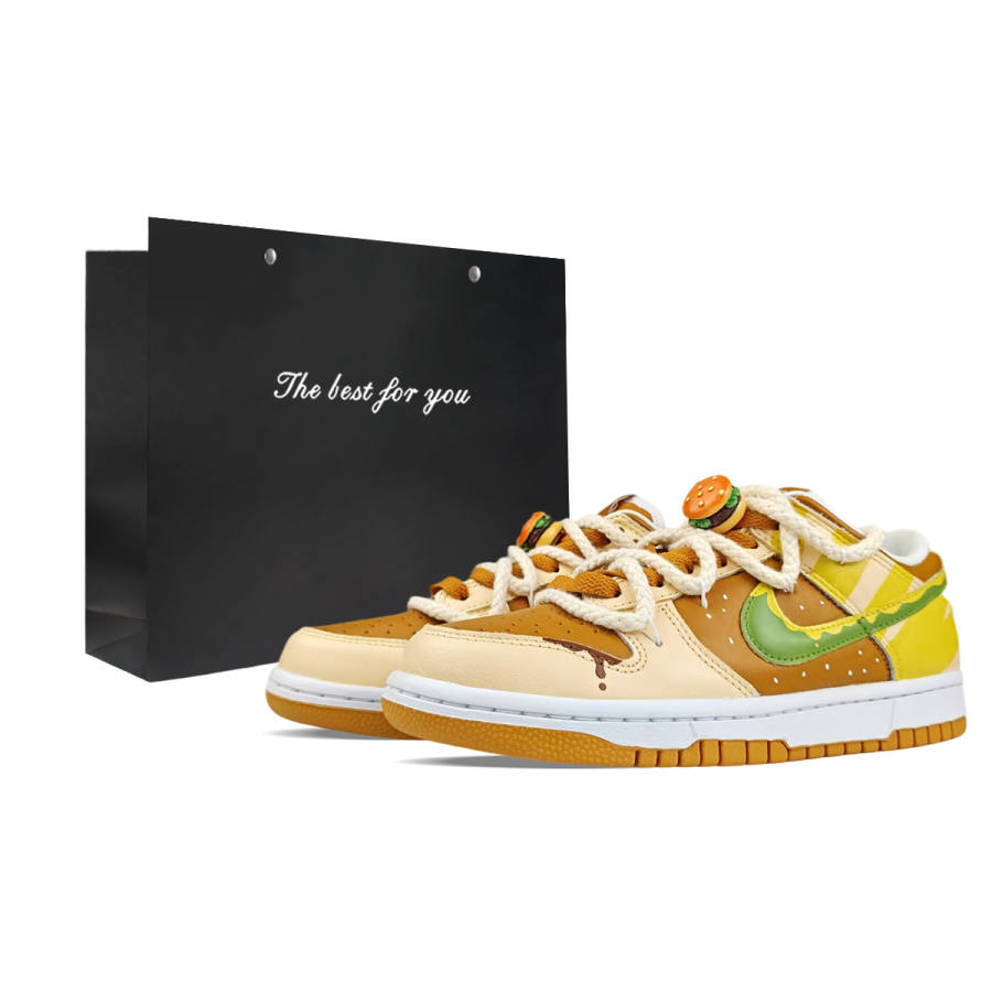 Nike Nike Dunk Abrasion Resistant Abrasion Resistant Low top Skateboard Shoes Men's Light Brown