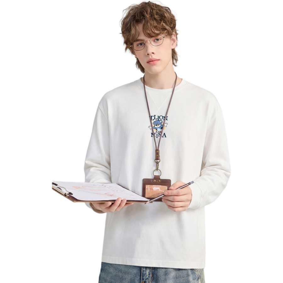 Tonlion T Shirts Men's Crew Neck Moderate Straight Fit