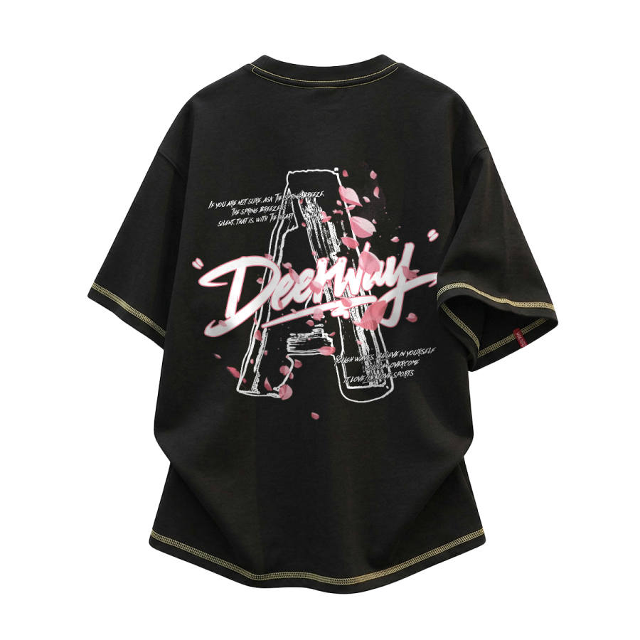 DEERWAY T Shirts Unisex Crew Neck Moderate Heavyweight