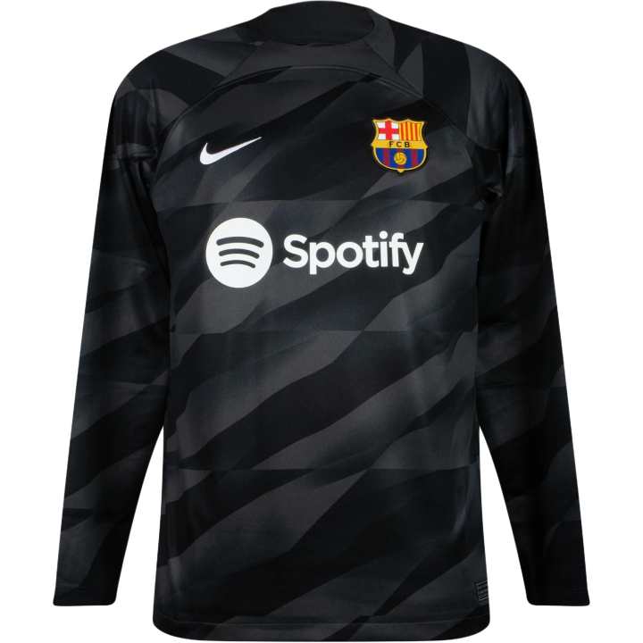 Nike Nike Barcelona Dri Fit Long Sleeve Soccer Jersey Soccer Jersey Men's Coal Color