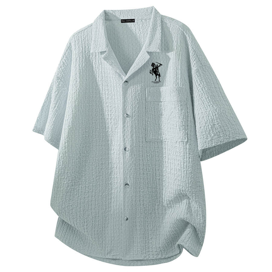 PAUL COSTELLOE Shirts Unisex Cuban Collar Thin