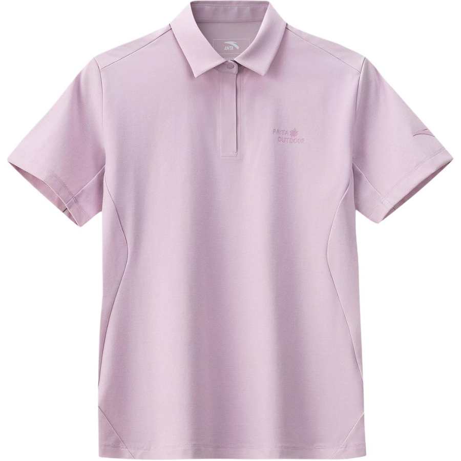 ANTA Polo Shirts Women's Lotus Gauze Pink Thin Straight Fit
