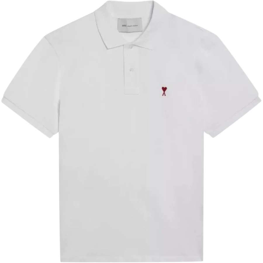 AMIPARIS Polo Shirts Men's White Polo Collar Moderate Other