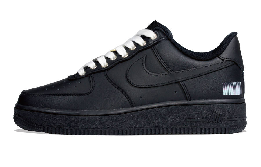 Nike Nike Air Force 1 Sans Mood, Zao Culture Slip Resistant Low top Skateboard Shoes Unisex Black