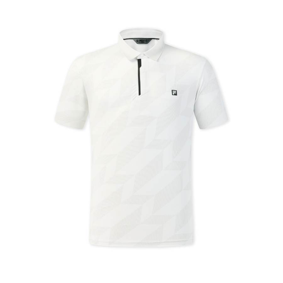 FILA Golf Polo Shirt Men's All Over Print In One Color