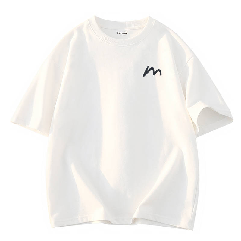 Tonlion T Shirts Unisex Crew Neck Moderate
