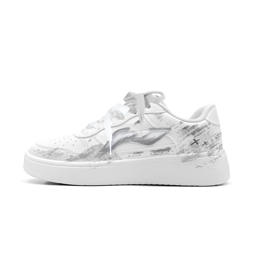 Li-Ning Li Ning Low top Skateboard Shoes Men's Gray White