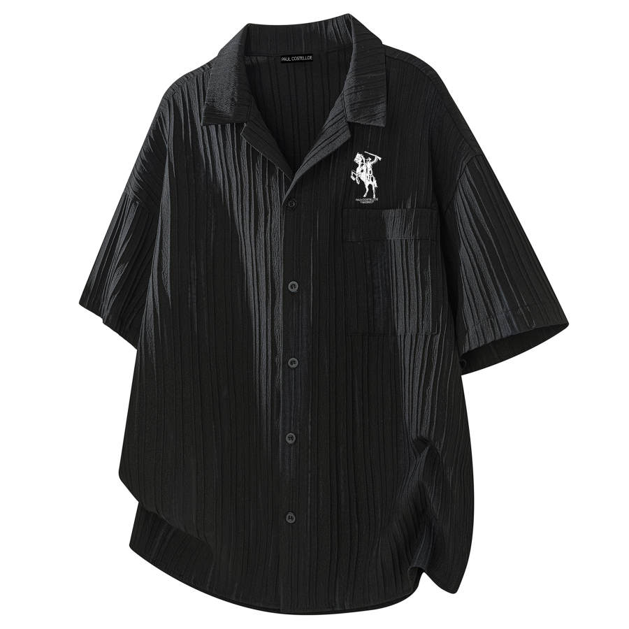 PAUL COSTELLOE Shirts Unisex Cuban Collar Thin
