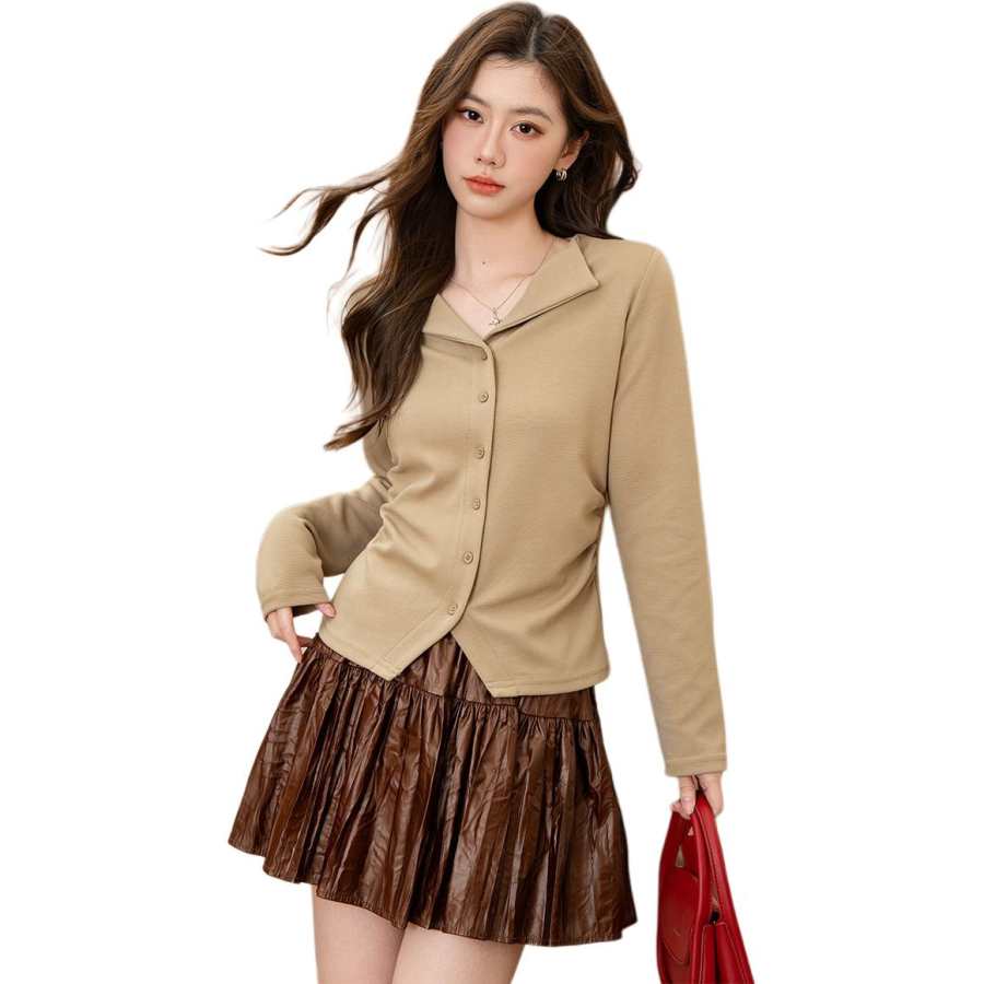 BALENO T Shirts Women's Lapel Moderate Nipped In Waist