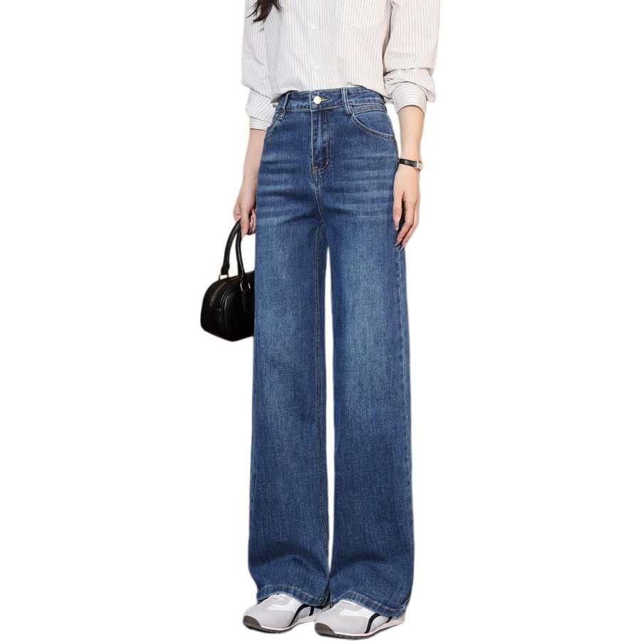 Tonlion Jeans Women's Blue Tone Moderate Flared Pants