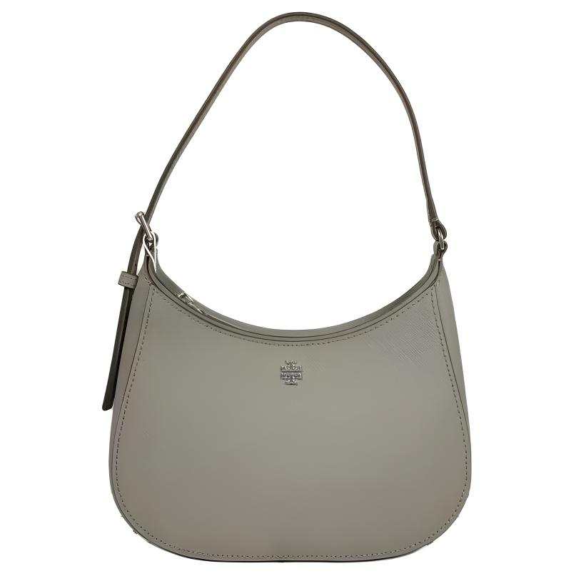 TORY BURCH Emerson Cow Leather Shoulder Bag, Handbag, Shoulder Bag Women's Gray