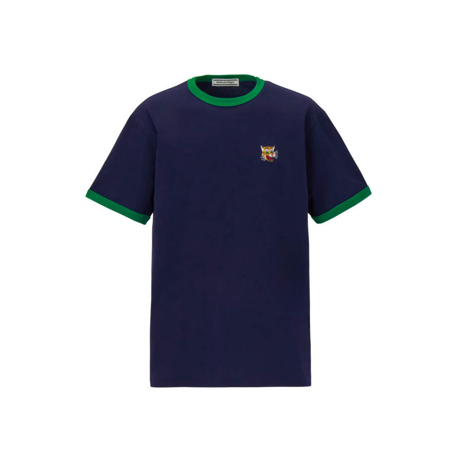 Onitsuka Tiger GRAPHIC TEE Short Sleeved T Shirts Unisex Navy Blue