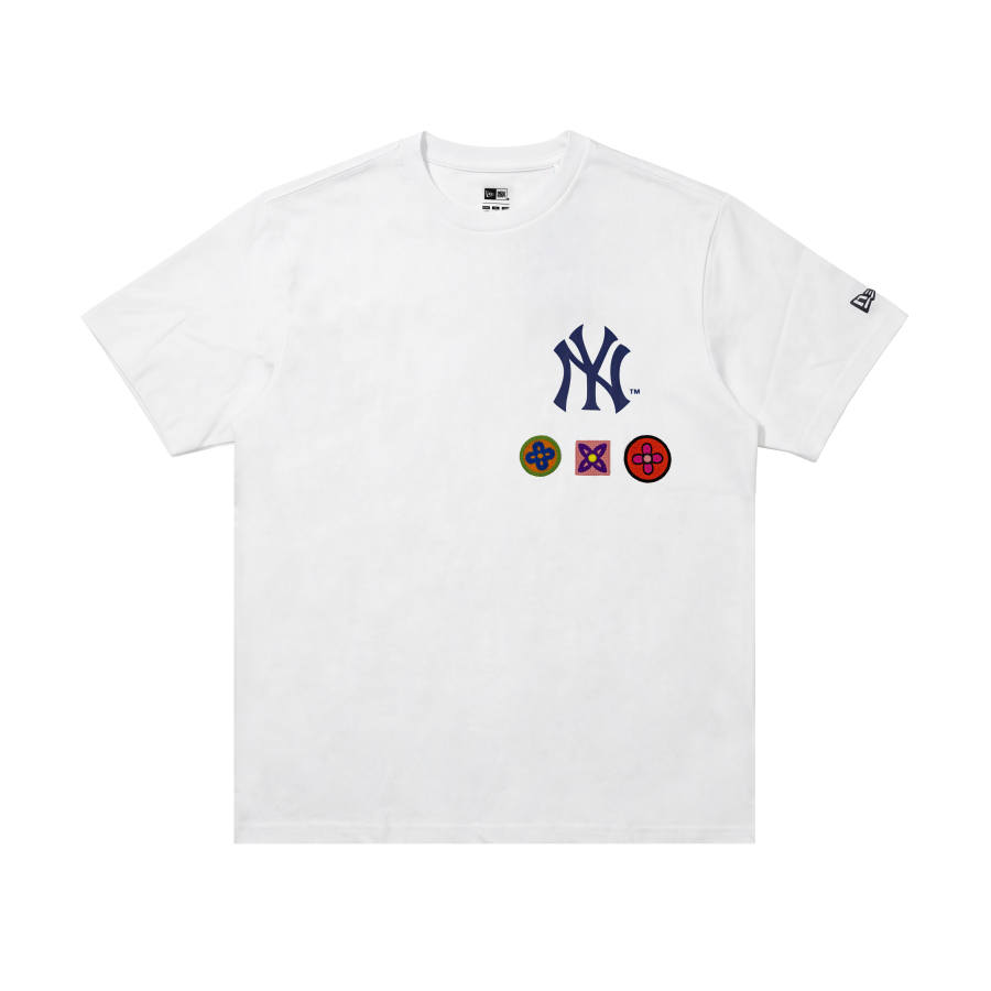 New Era T Shirts Unisex White Crew Neck Moderate Straight Fit