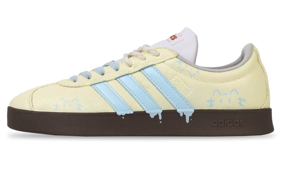Adidas Adidas VL COURT 2.0 Light Lemon Cheeses Balance Lightweight Low top German Army Trainers Unisex Yellow Blue