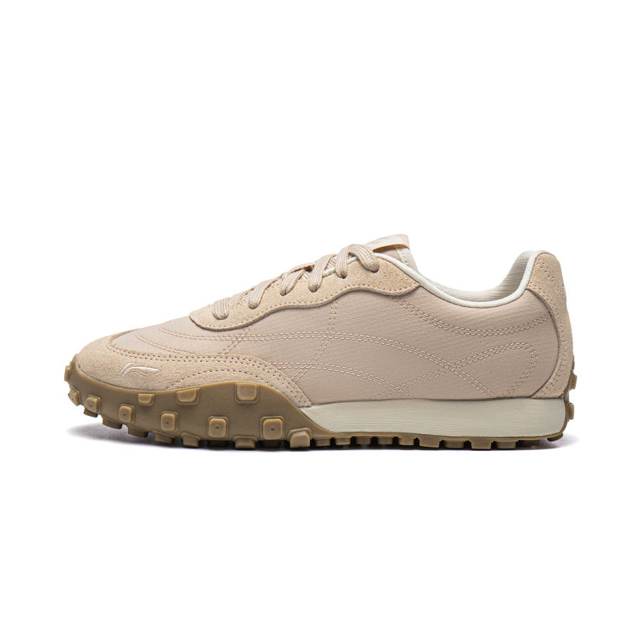 Li-Ning Li Ning Film Jane Slip Resistant Abrasion Resistant Low top Casual Shoes Women's Sand Orange