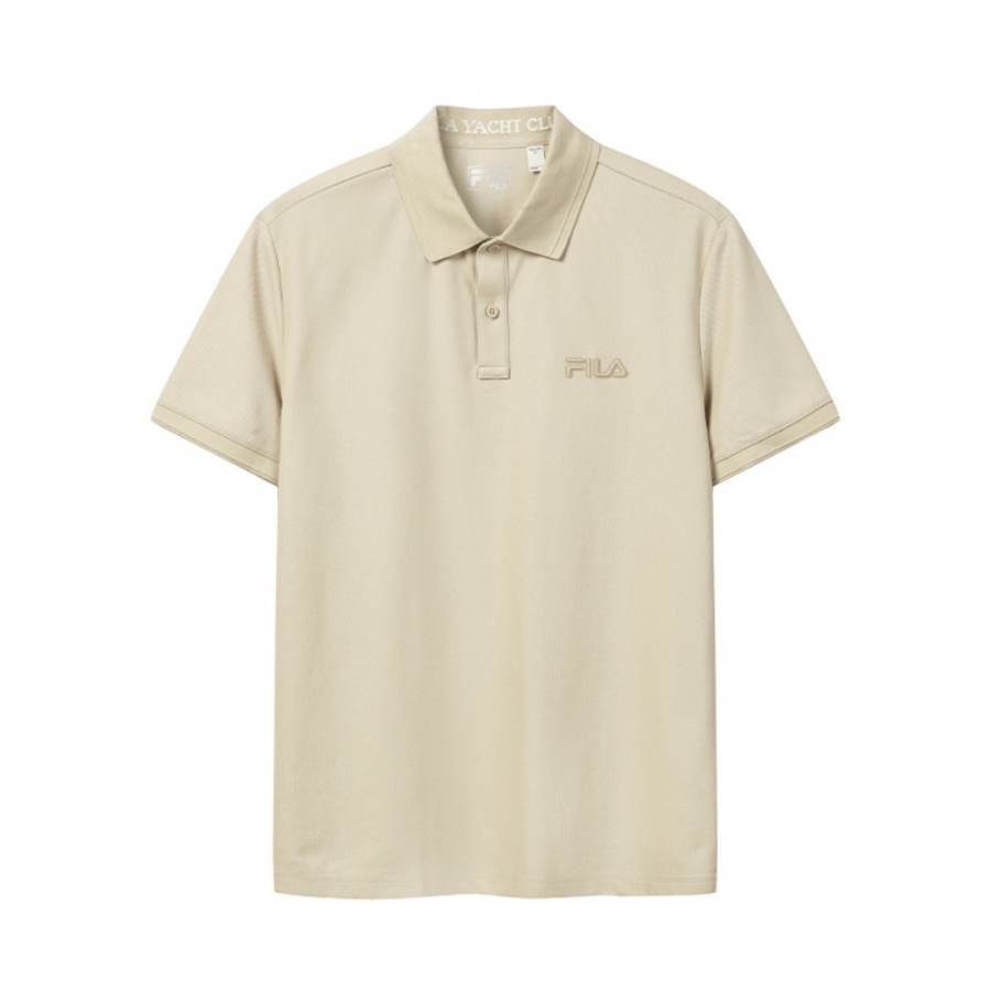 FILA Heritage Polo Shirt Men's Autumn Fall Brown