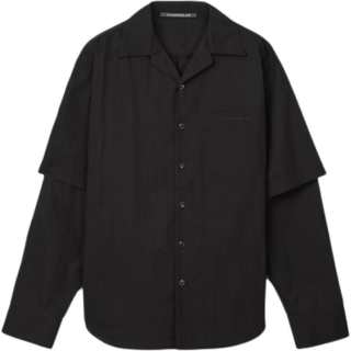 CAMPER Shirts Women's Black Cuban Collar