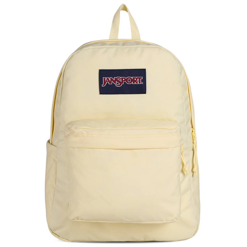 JanSport 4QUE Fabric Students Backpack Regular Women's Cream Yellow