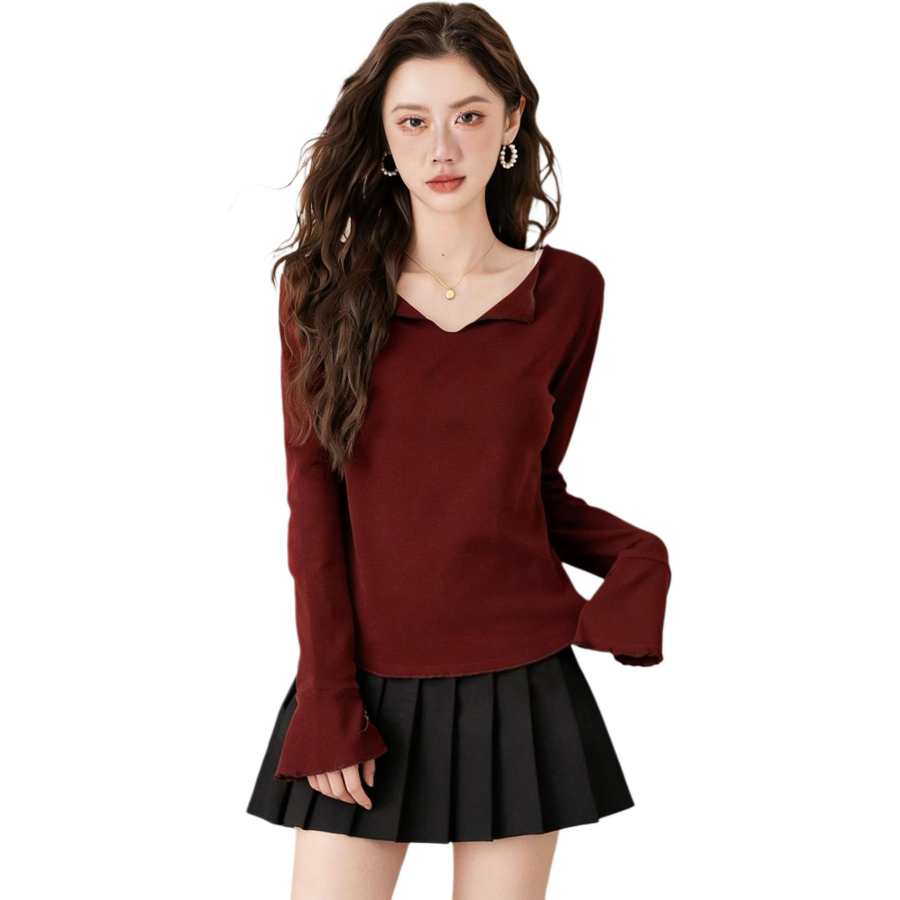 BALENO T Shirts Women's V Neck Moderate
