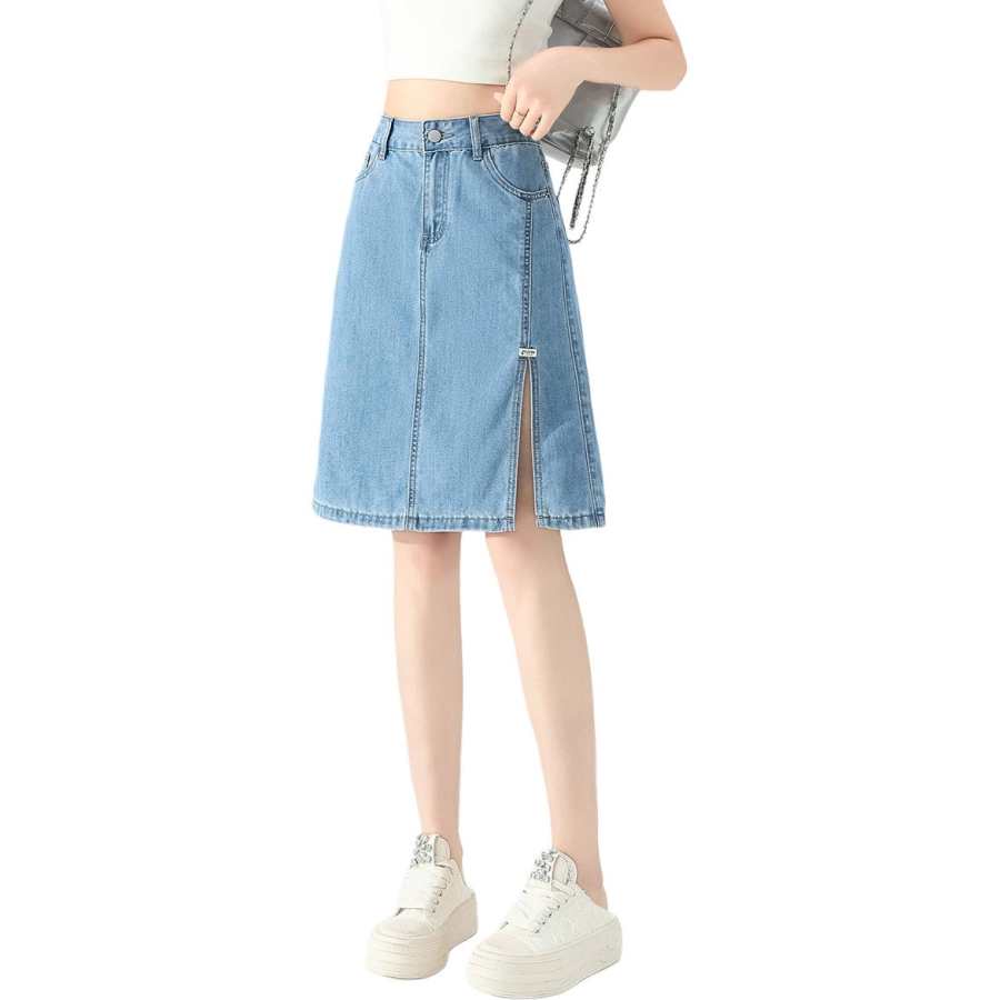 Tonlion Denim Short Skirts Women's