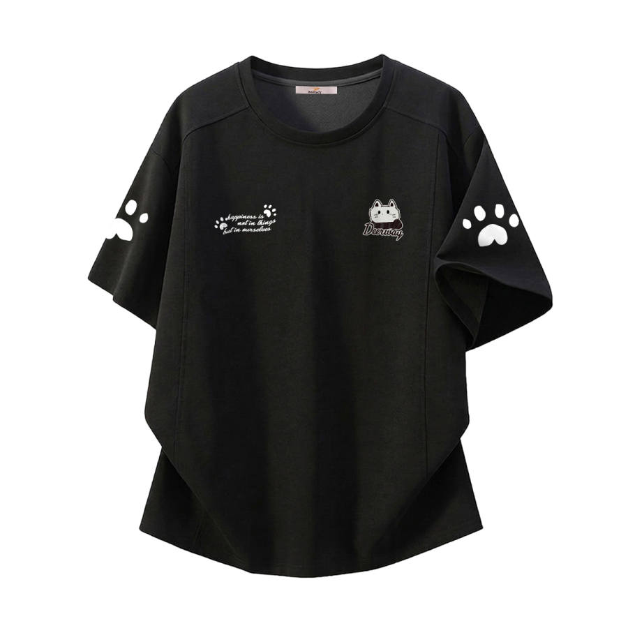 DEERWAY T Shirts Unisex Crew Neck Moderate Heavyweight