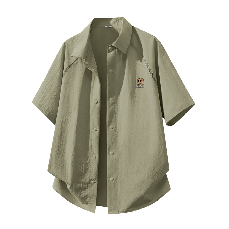 MINISO MINISO Shirts Unisex Lapel Moderate Shirt
