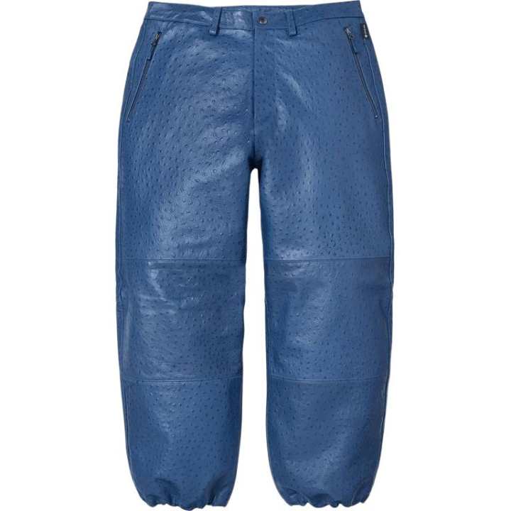 Supreme Supreme SS26 WEEK6 GORE TEX Ostrich Embossed Leather Pant Leather Pants Unisex