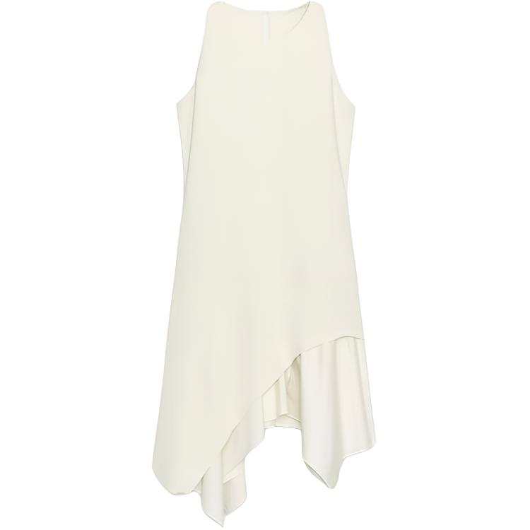ZARA Sleeveless Dresses Women's Frosted White Moderate