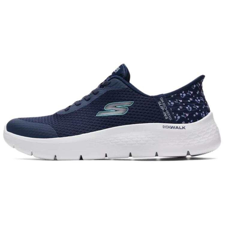 Skechers Go Walk Flex Fabric Breathable Lightweight Casual Shoes Women's Blue