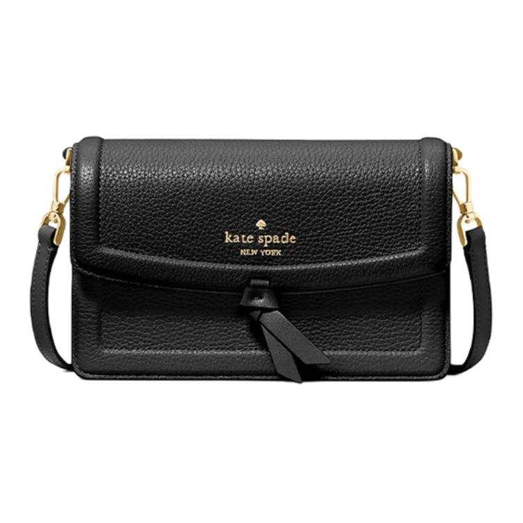 Kate Spade Knott Calfskin Shoulder Bag, Crossbody Bag Mini Women's Black