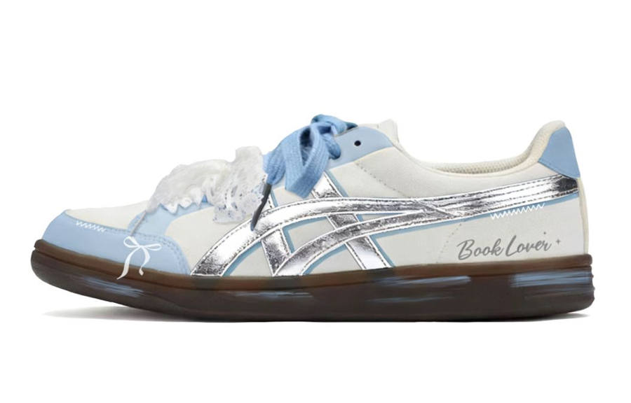 Onitsuka Tiger Advanti Abrasion Resistant Low top Skateboard Shoes Unisex Blue Silver