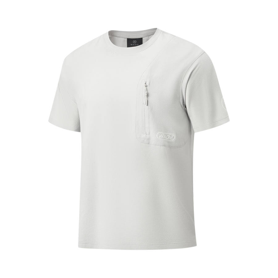 Li-Ning Li Ning Wade T Shirts Men's Crystal Gray Crew Neck Moderate