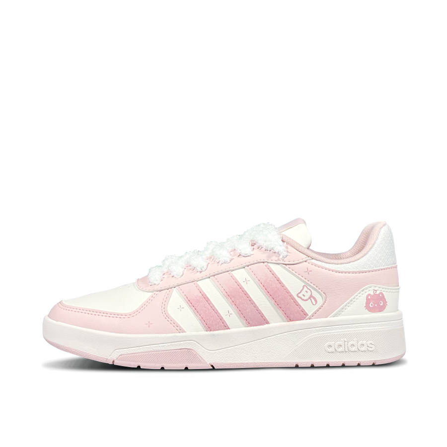Adidas Adidas COURTBEAT Cat Starry Sleep Low top Skateboard Shoes Unisex Pink White