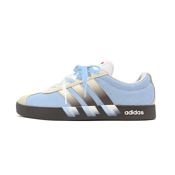 Adidas Adidas Vl Court Classic Low top German Army Trainers Unisex Beige Blue