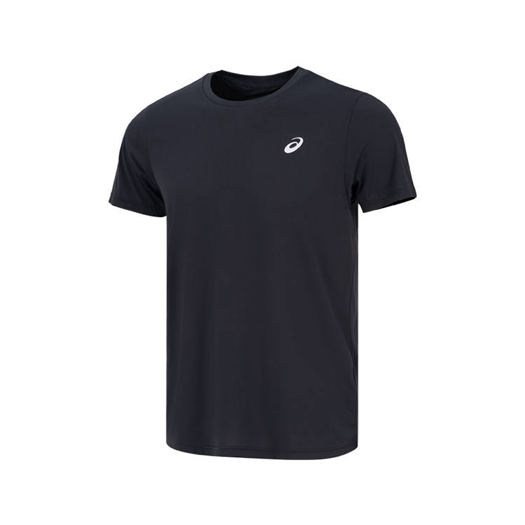 ASICS ASICS T Shirts Men's Black Crew Neck Thin