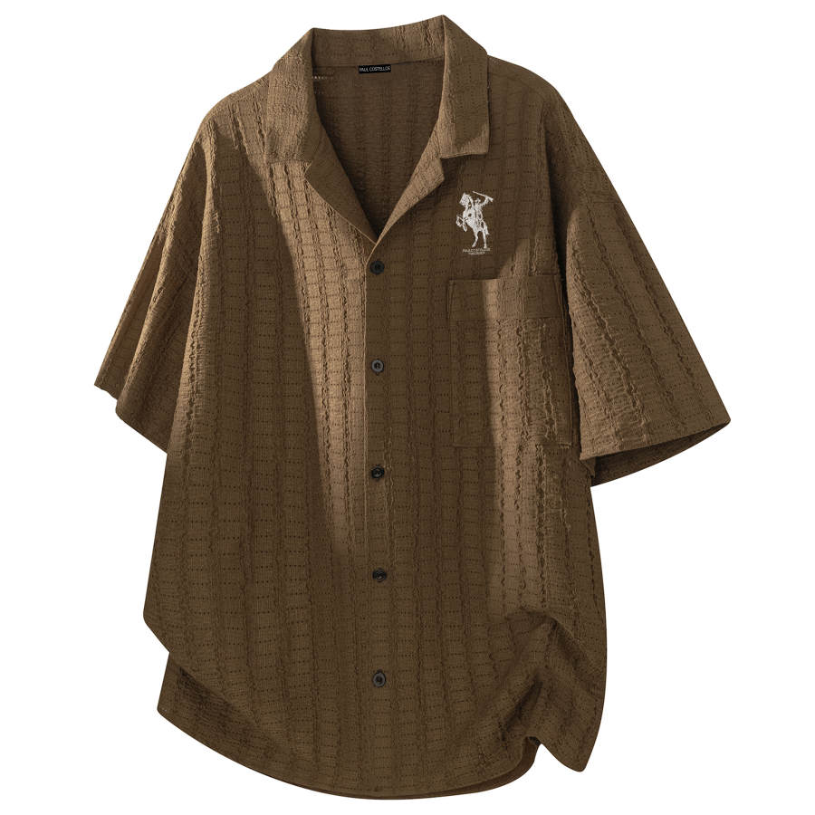PAUL COSTELLOE Shirts Unisex Cuban Collar Thin