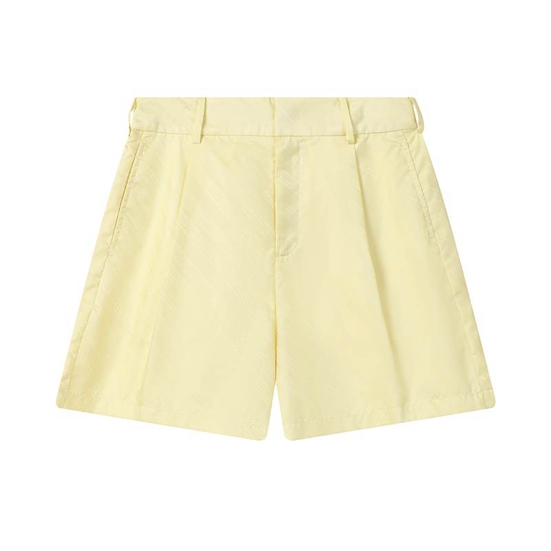 FILA MILANO Casual Shorts Women's Light Cream Yellow