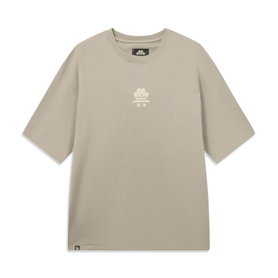 Li-Ning Li Ning x VANDY THRPINK T Shirt Men's Rugged Brown Gray