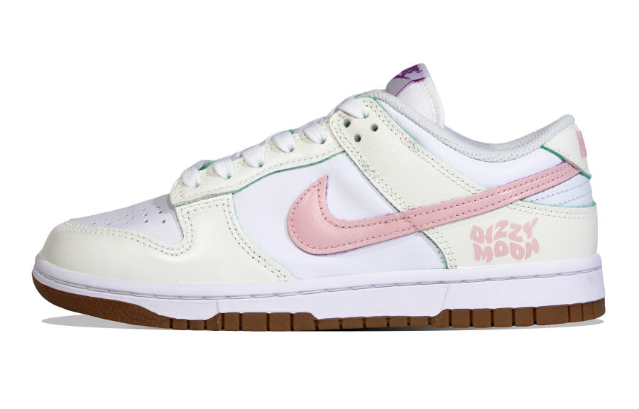 Nike Nike Dunk Vanilla, Wild Culture Slip Resistant Low top Skateboard Shoes Women's Beige White Pink