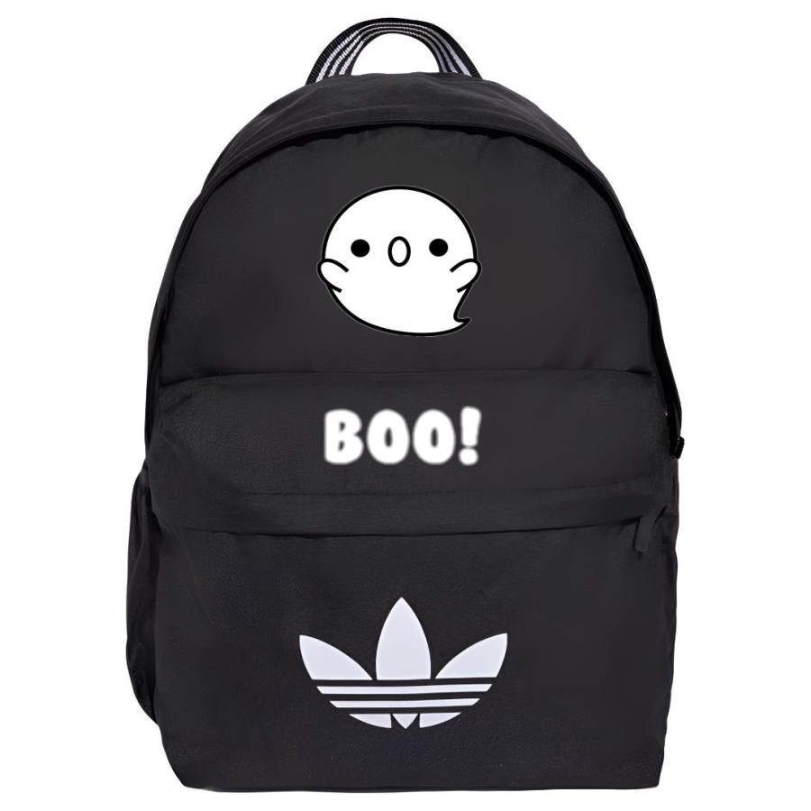 Adidas Originals Trefoil Fabric Patterned Print Backpack Regular Unisex Black