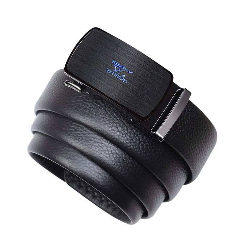SEPTWOLVES SEPTWOLVES Cow Leather Belts Men's 3.55CM