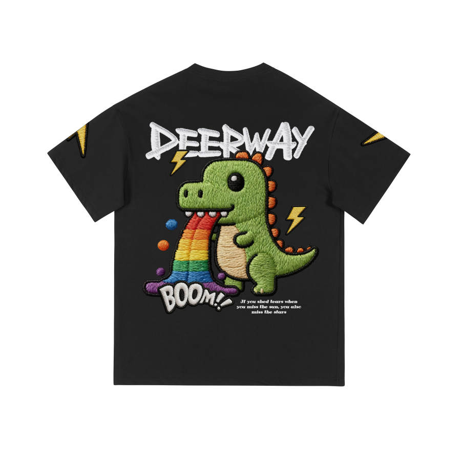 DEERWAY T Shirts Unisex Crew Neck Moderate Straight Fit
