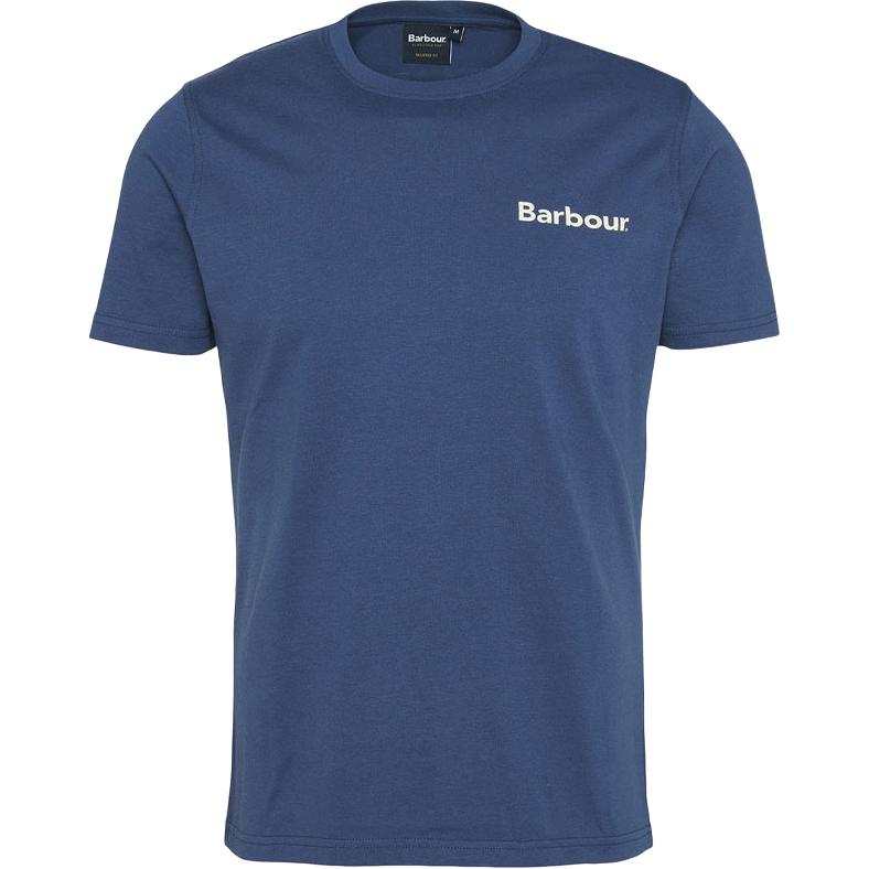 BARBOUR BARBOUR T Shirts Men's Blue Crew Neck Moderate