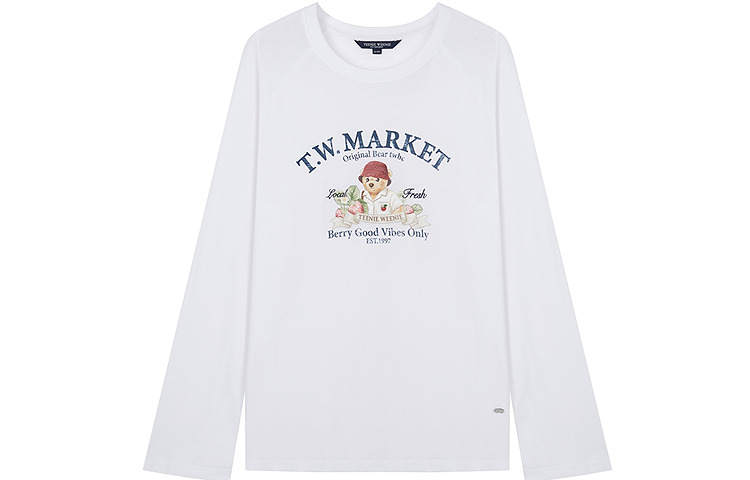 Teenie Weenie T Shirts Women's Crew Neck Moderate Straight Fit