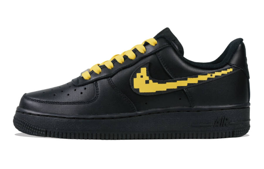 Nike Nike Air Force 1 Skateboard Shoes Unisex Low Top Black/Yellow